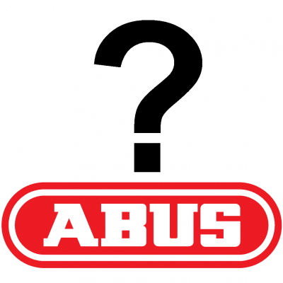 ABUS Logo mit Fragezeichen
