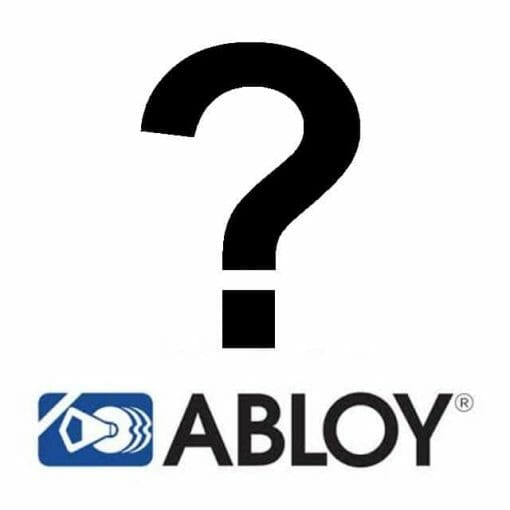 Assa Abloy Logo with Question Mark - we love keys