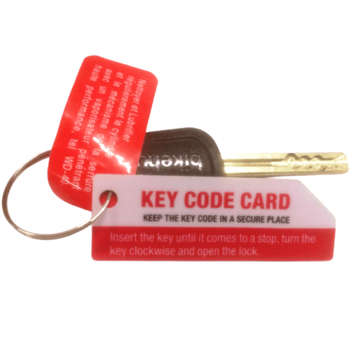 Bikehut Key Code Card