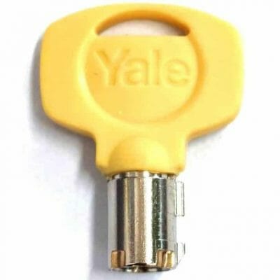 Yale Tubular Safe Key yellow top - key replacement - we love keys