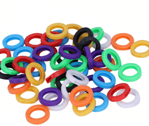 Coloured Standard Key Ring Caps