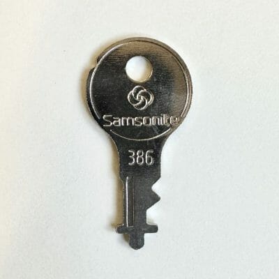 Samsonite 386 suitcase luggage key cut online to code